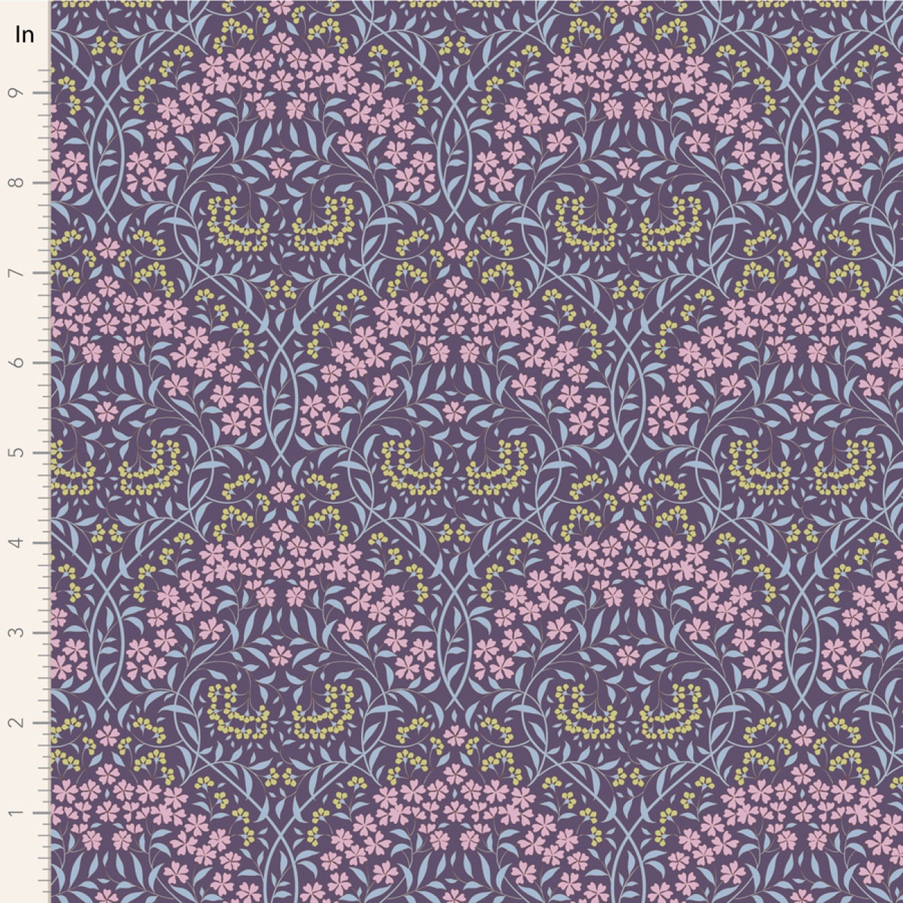 Tilda Patchwork Stoff Baumwolle - Sanctuary - Larissa Eggplant